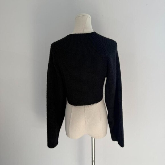 Lna Ean Shrug Sweater | Black | Womens Size Medium - Picture 3 of 5
